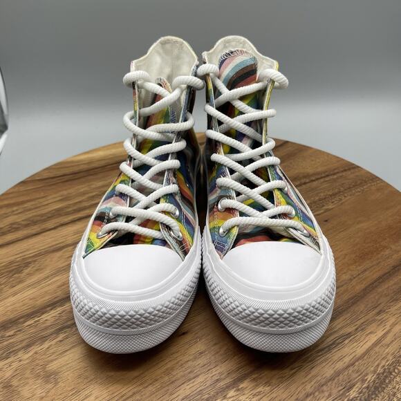 Converse All Star Shoes CTAS Shoes Lift Womens 7 Hi Top Platform Pride Canvas - Picture 2 of 8